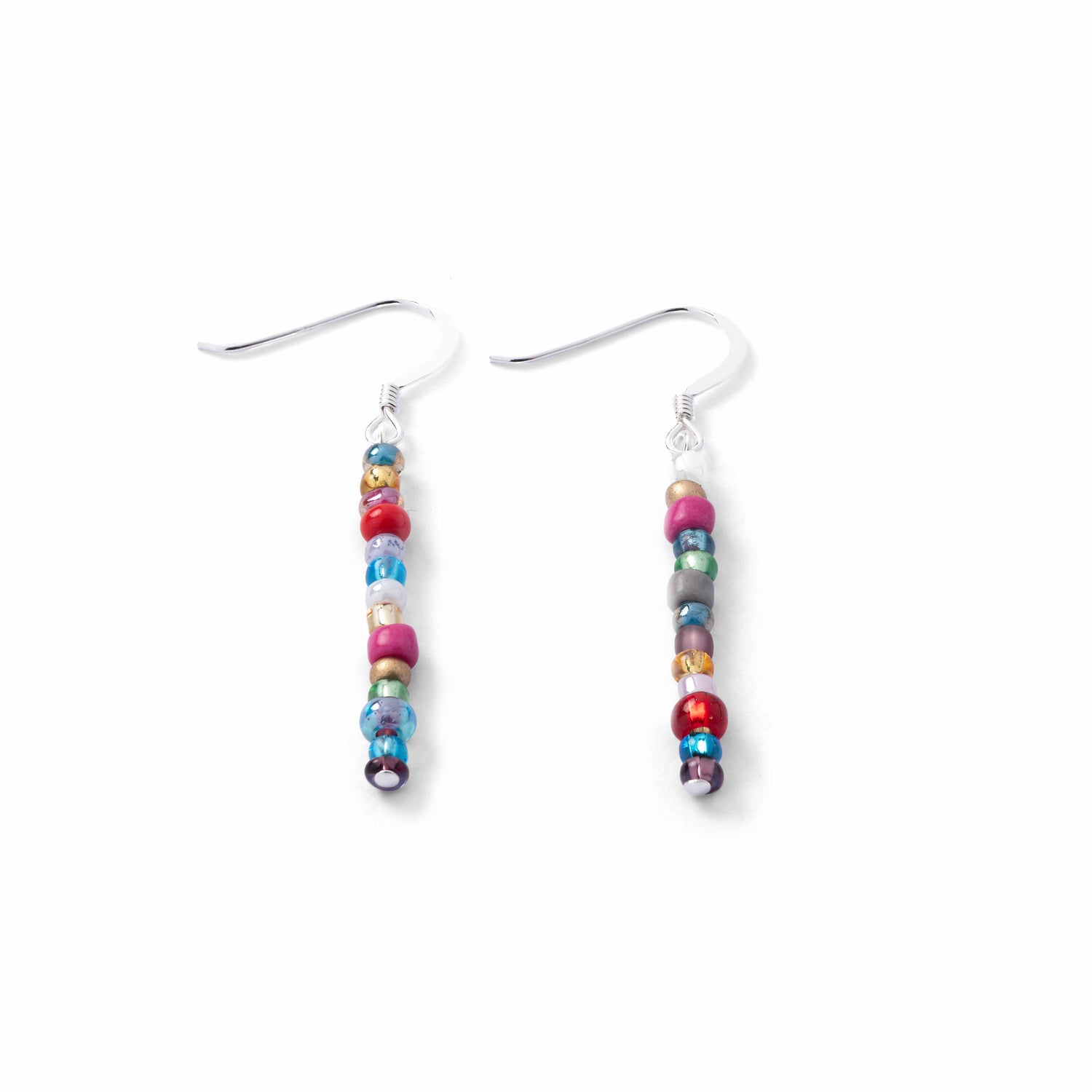 Beaded earrings handmade in Wales