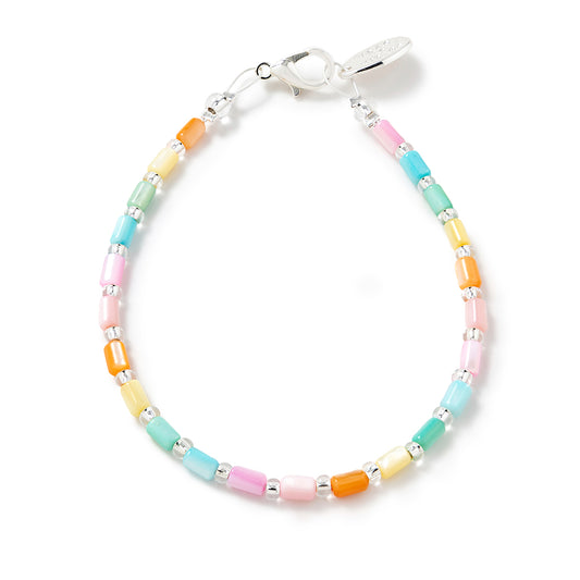 Pastel Rainbow Seashell Bracelet