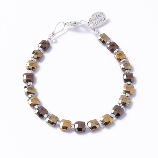 Cubic Haematite Bracelet