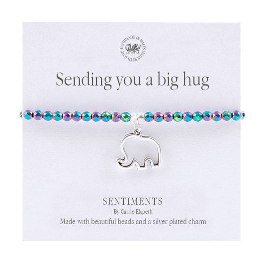 Sending You a Big Hug Sentiment Bracelet