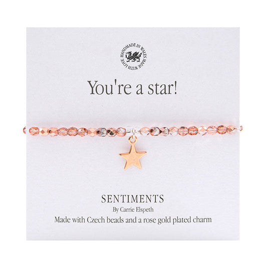 You're a star! Sentiment Bracelet