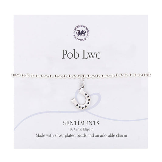 Pob Lwc Sentiment Bracelet