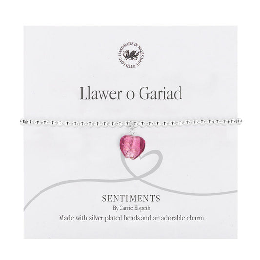Llawer o Gariad Sentiment Bracelet