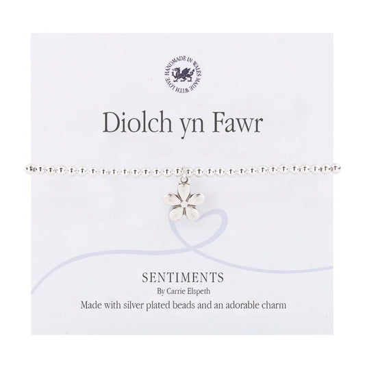 Diolch yn Fawr Sentiment Bracelet