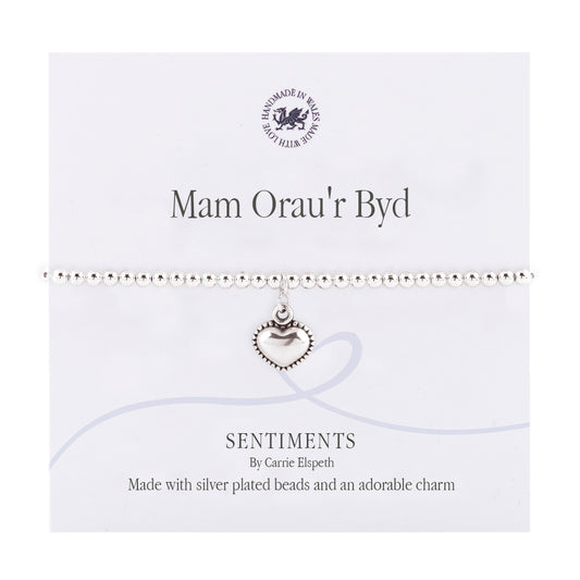 Mam Orau'r Byd Sentiment Bracelet