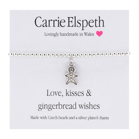 Love, Kisses & Gingerbread Wishes Sentiment Bracelet