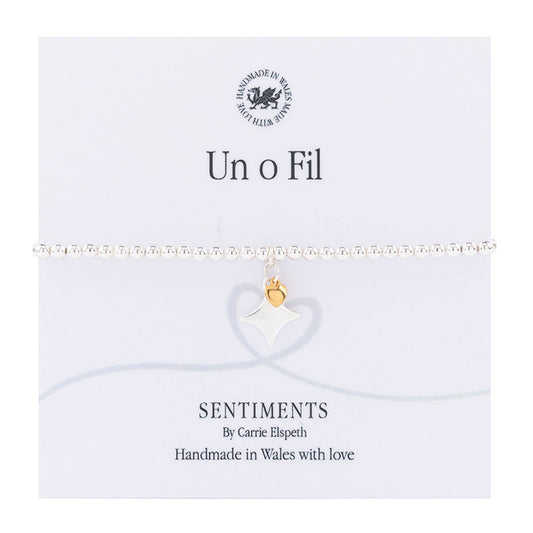 Un o Fil Sentiment Bracelet