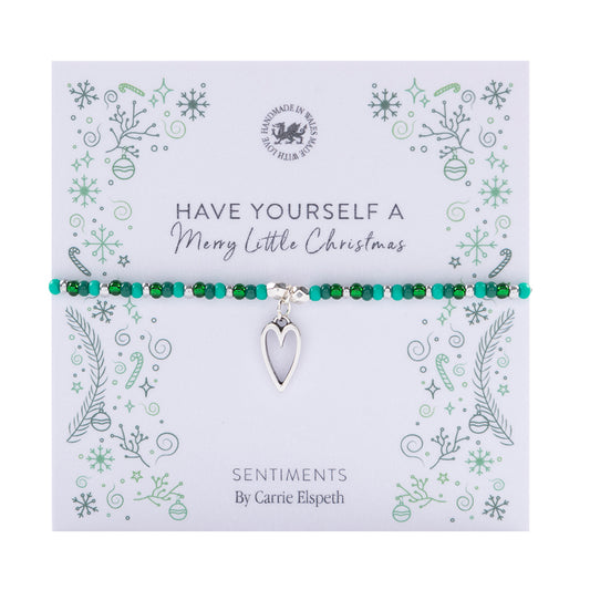 Have Yourself a Merry Little Christmas Sentiment Bracelet