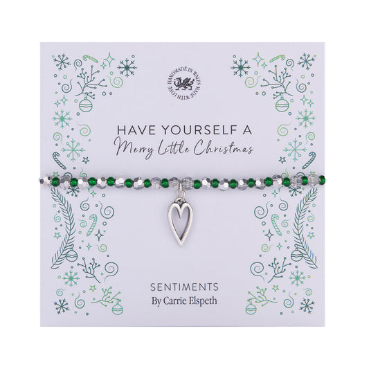 Have Yourself a Merry Little Christmas Sentiment Bracelet