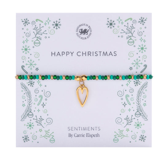 Happy Christmas Sentiment Bracelet