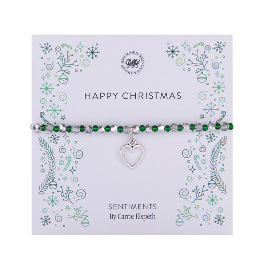Happy Christmas Sentiment Bracelet