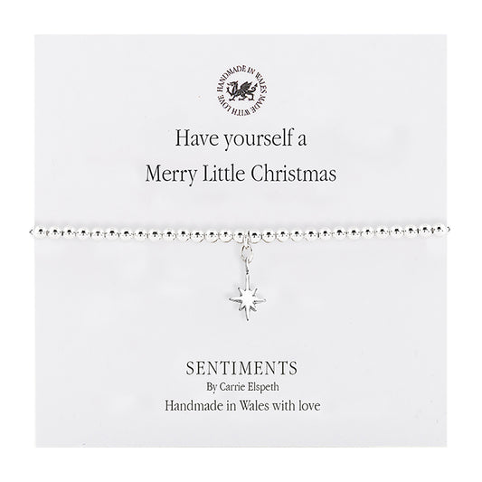 Have Yourself a Merry Little Christmas Sentiment Bracelet