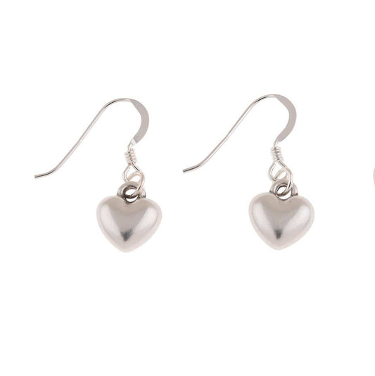 Small Plump Heart Earrings