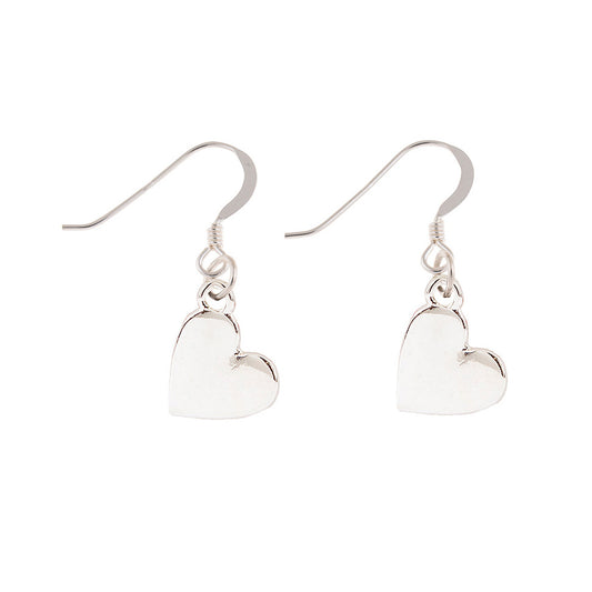 Angled Heart Earrings
