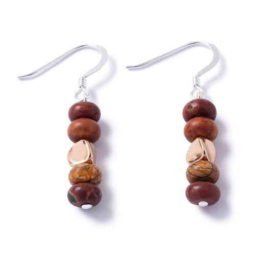 Natural Jasper Earrings
