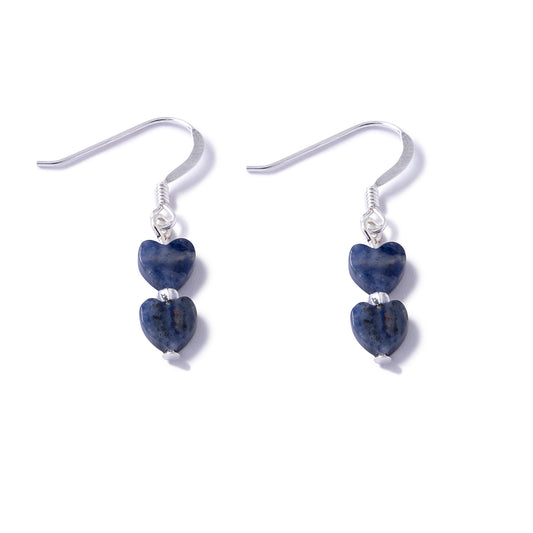 Gemstone Hearts Earrings