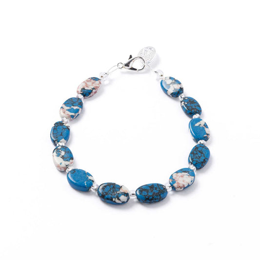 Marbled Ceramic Ovals Bracelet