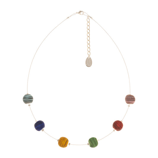 Rainbow Strata Necklace