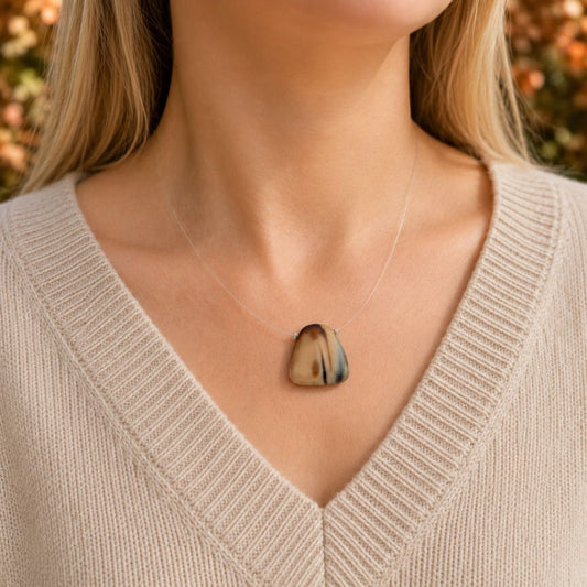 Autumn Glass Pendant Necklace